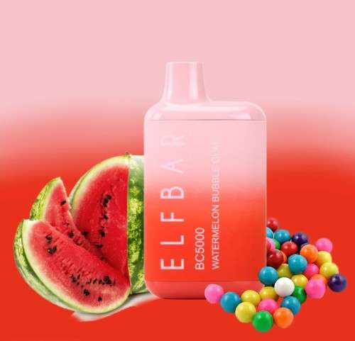 Elf Bar BC5000 Disposable Vape Watermelon Bubble-gum