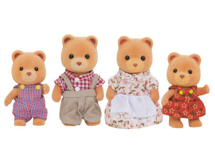 Sylvanian Families Marmalade Bear Family