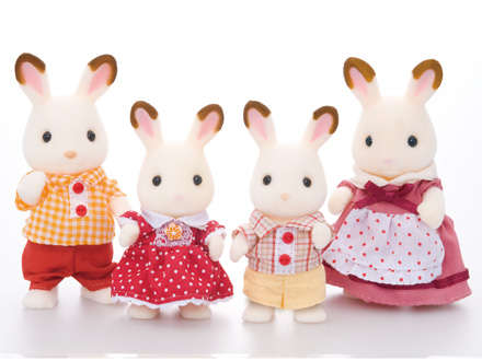 Sylvanian Families Chocolate Rabbit Family