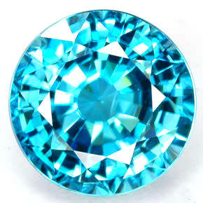 Natural Mined Round Zircon Blue 2.5mm 0.150cts