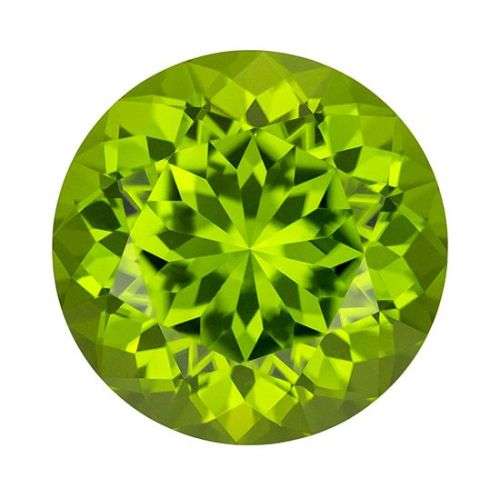 Natural Mined Round Peridot 8mm 1.885cts