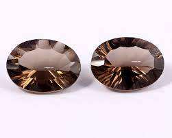Natural Mined oval  smoke  Quartz  4.1 x 6.1mm 0.300 - 0.500cts
