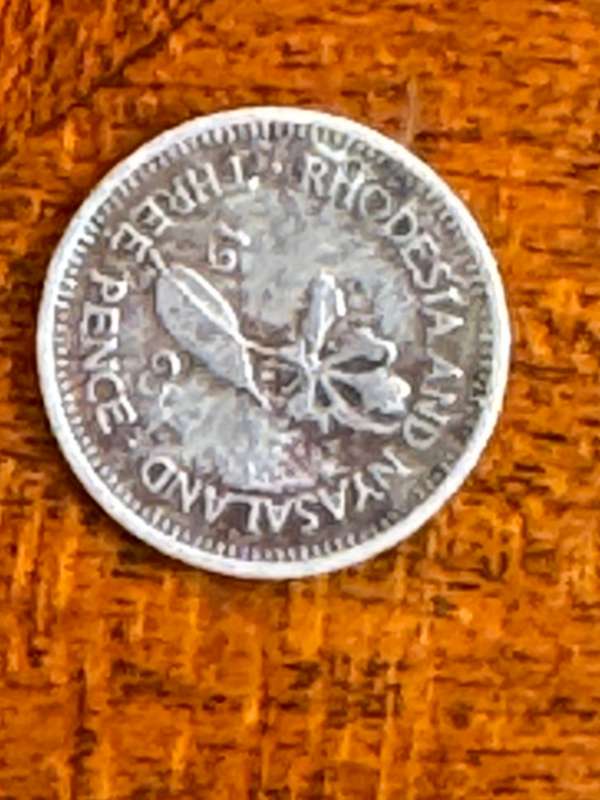 Various old South African coins