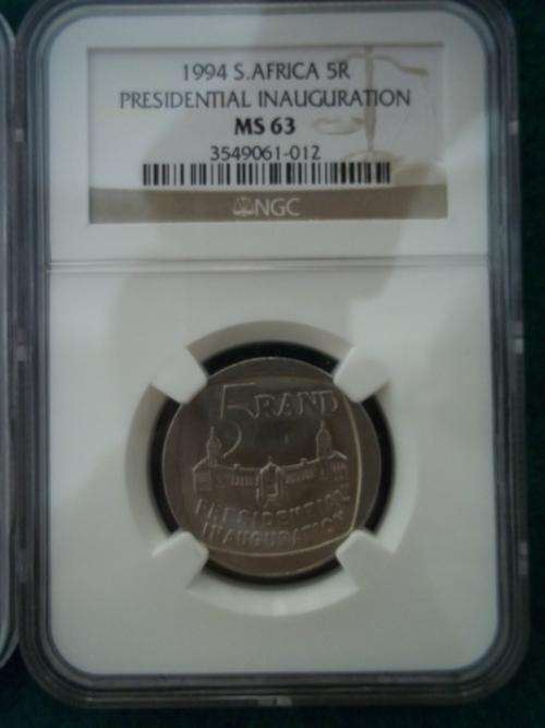 1994 Presidential Inauguration R5 !!!!! NGC Graded !!! MS 63 Building In Front !!