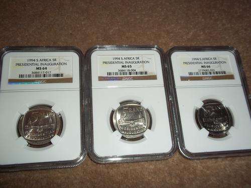 1994 Presidential Inauguration R5 !!!!! NGC Graded !!! MS 64 ,65 , 66 Combo_Building In Front !!