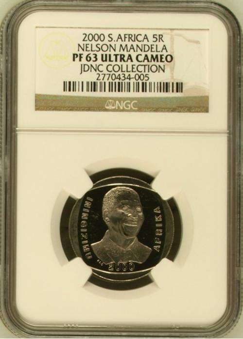2000 Mandela R5 PF63 Ultra Cameo !! Only 513 Graded PF63UC !!!!