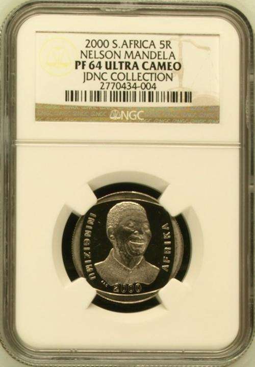 2000 Mandela R5 PF64 Ultra Cameo !! Only 705 Graded PF64UC !!!!