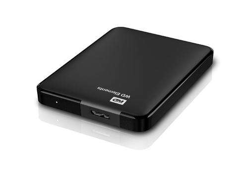 WD Elements Portable 2.5" 1TB External Hard Drive - Black