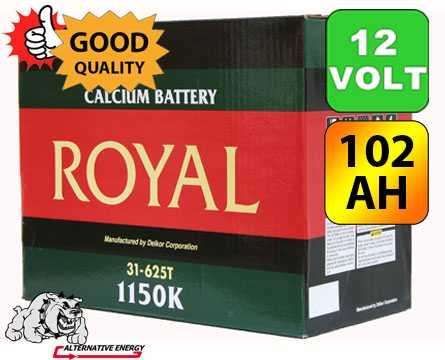 102AH 12v Deep Cycle / Solar Battery