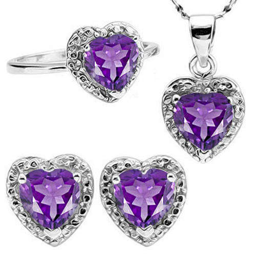 Charming Amethyst Jewellery Set