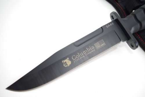 COLUMBIA SA43 FIXED BLADE WITH PARACORD SLING & SHEATH
