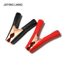 ALLIGATOR CLIP 10cm Black and Red Set