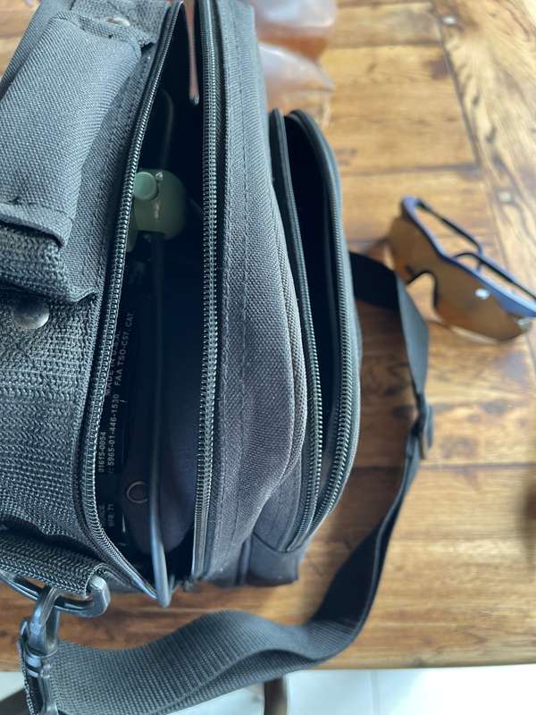 David Clark Aviation Headset H10-13.4 and David Clark Headset bag, fuel tester and foggles.