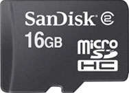 SanDisk microSDHC 16 GB