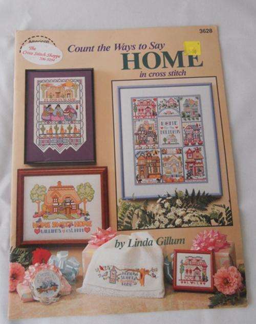 Count the ways to say HOME in cross stitch