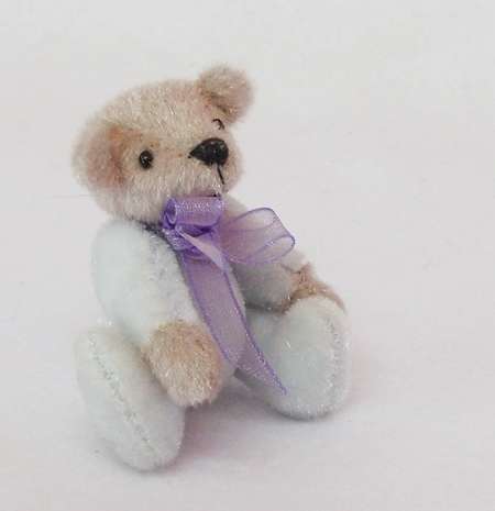 Pale Blue Miniature Teddy Bear