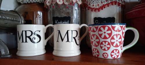 Emma Bridgewater  Mr and Mrs mugs: For the soon-to-be-weds, newly-weds or  well-and-truly-wedded