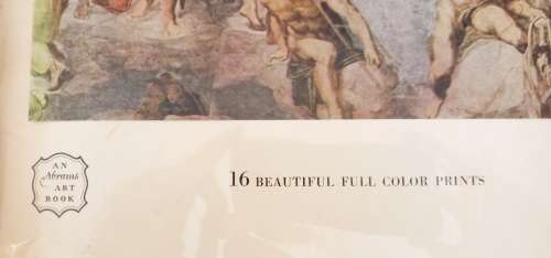 Michelangelo ` The last Judgment` -  Art treasures of the World book with 16 colour prints 1955