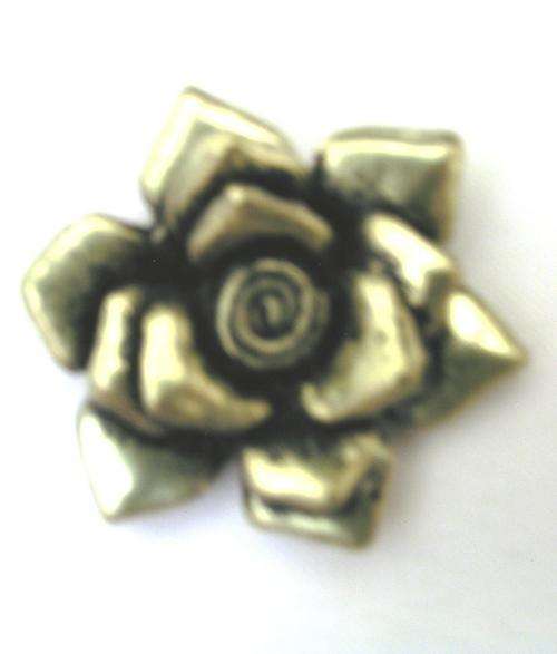 Copper color rose pendant