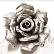 Tibetian silver rose pendant