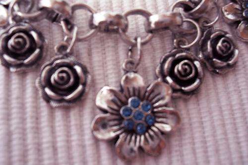Lovely Tibetian silver charm bracelet