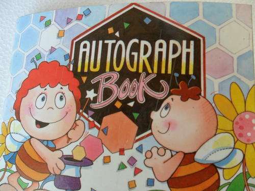 Autograph books - beautiful drawings with text - all in color