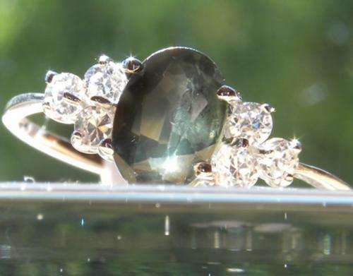 925 Sterling silver A-grade natural Sapphire ring