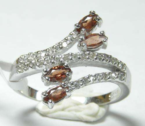 New Design 925 Sterling Silver Garnet Ring