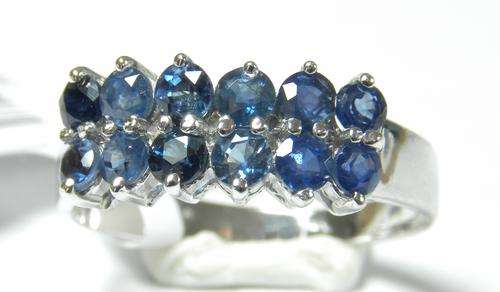 925 Sterling Silver A-grade natural Sapphire