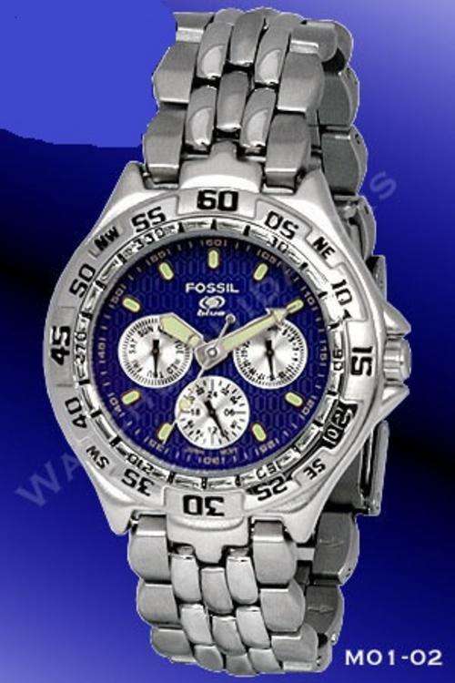 FOSSIL BLUE 3 EYE SPORT MENS WATCH