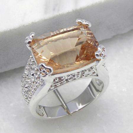 925. silver Citrine GEMSTONE ring size 7