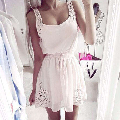 Sexy Summer Women Casual Dresses Sleeveless Cocktail Short Mini Dress