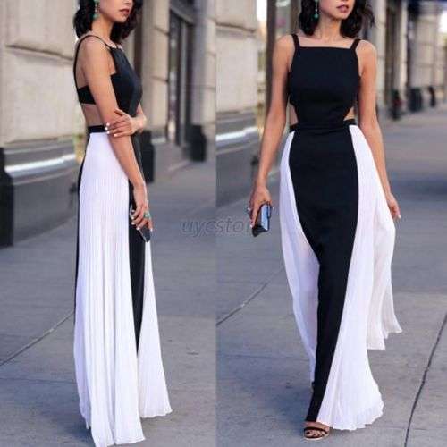 Sexy Women's Summer Boho Long Maxi Evening Party Dress Beach Dress Chiffon Dress
