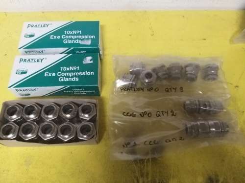 Cable Glands, Shrouds and Shrinkable Boots.  All unused.