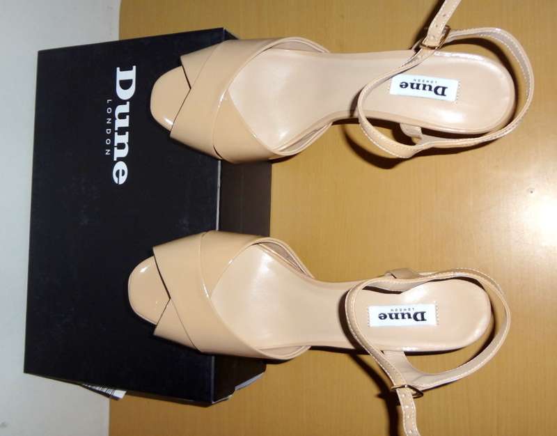 Dune of London Women`s Nude Patent Shoes
