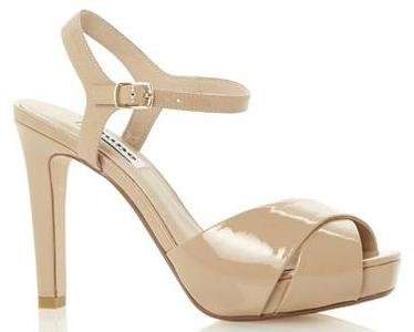 Dune of London Women`s Nude Patent Shoes