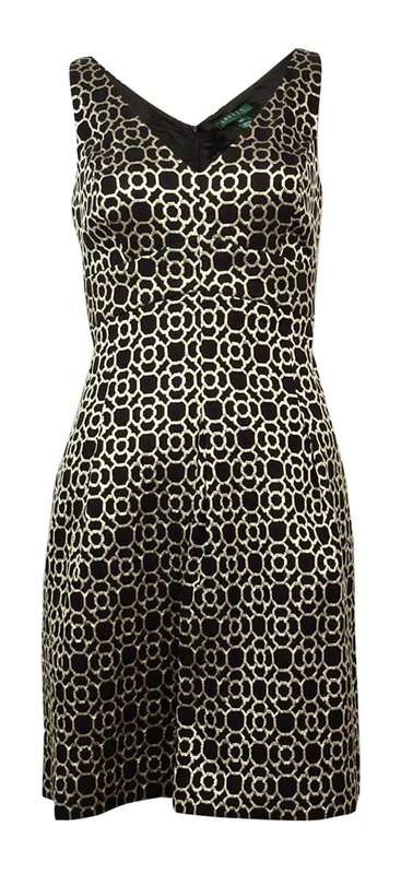 Lauren Ralph Lauren Metallic Black Dress