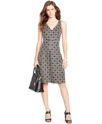 Lauren Ralph Lauren Metallic Black Dress
