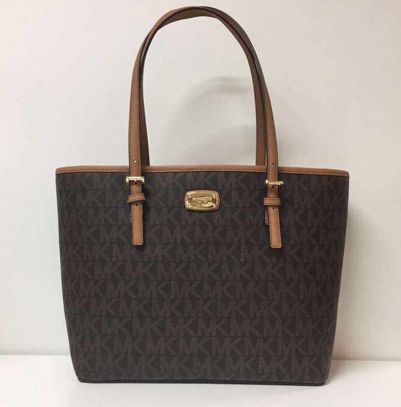 Michael Kors Jet Set Signature Carryall Tote - Brown