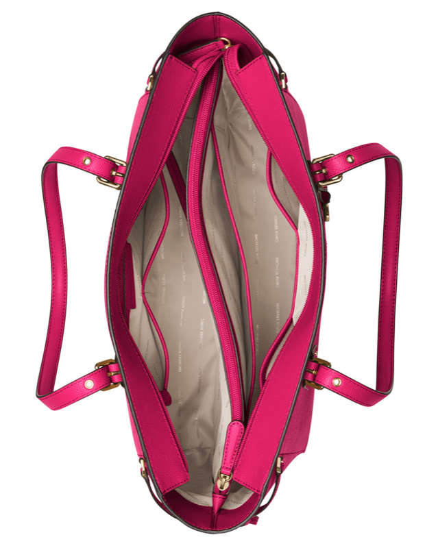 Michael Kors Voyager Leather Multi Function Tote Pink