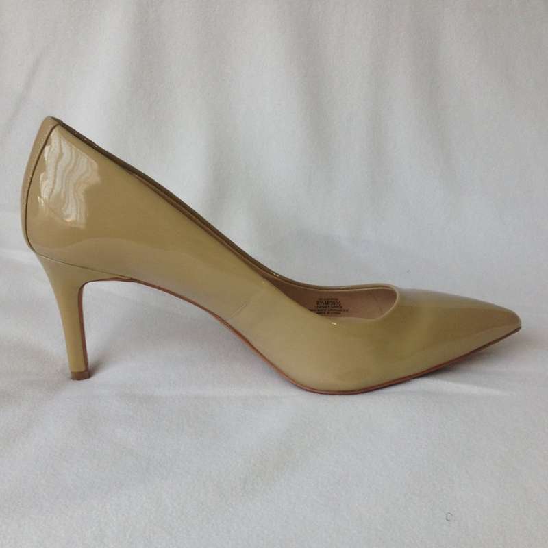 Vince Camuto Nude Patent Heels