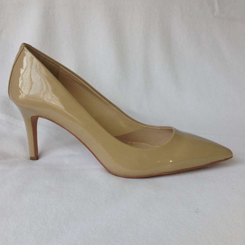 Vince Camuto Nude Patent Heels