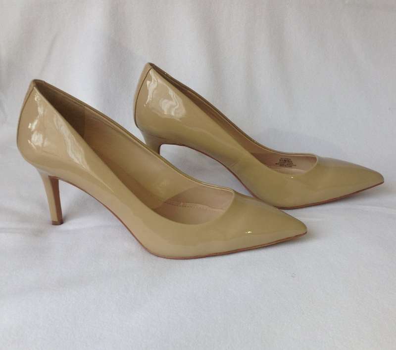 Vince Camuto Nude Patent Heels