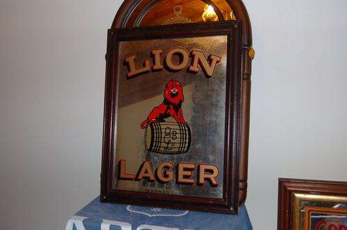 Large Lion Lager Mirror