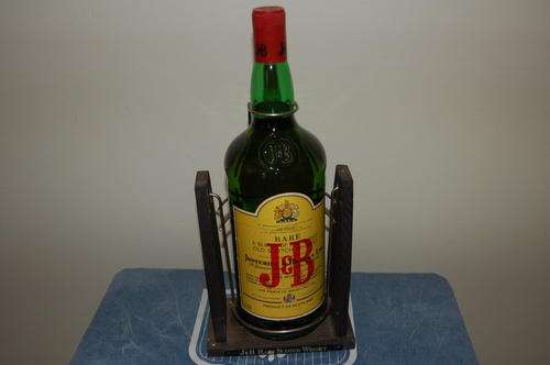 Rare J&B Whisky 3Lit on a Cradle