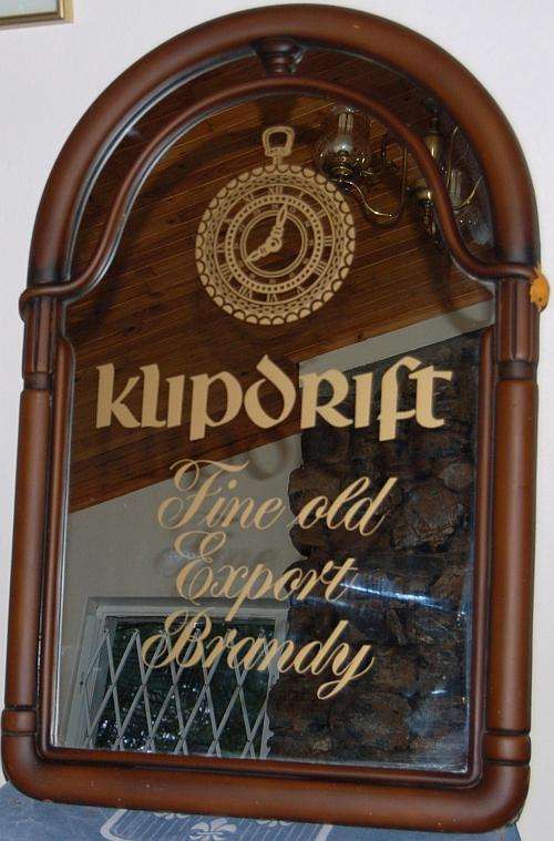 Very Rare and Huge Collectors Klipdrift Brandy Mirror
