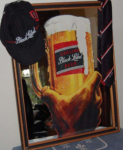 Rare Black Lable Mirror for your Pub