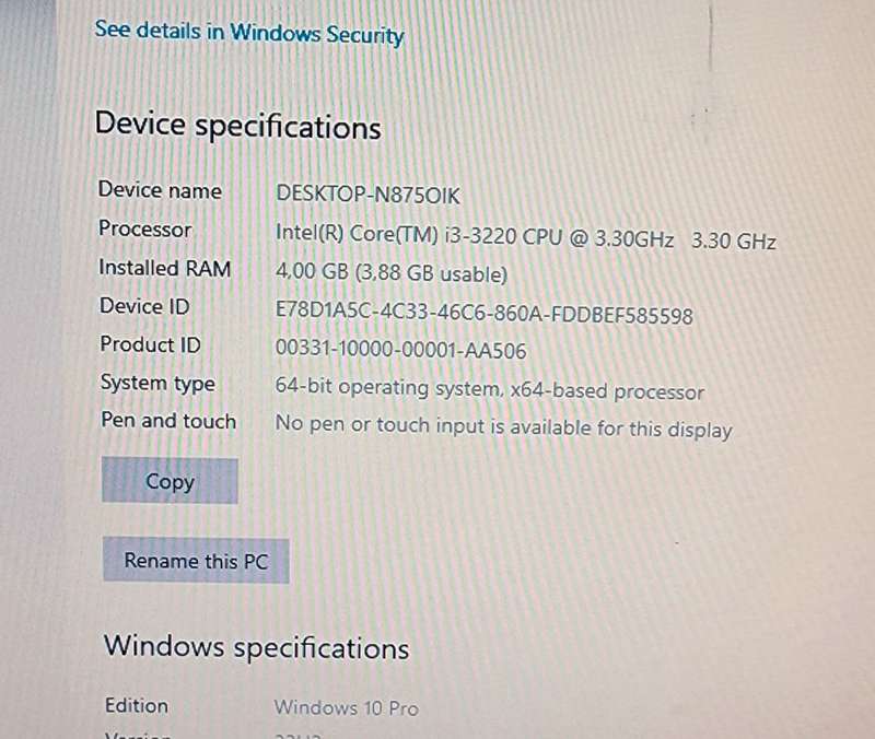 Gigabyte intel i3 desktop pc complete