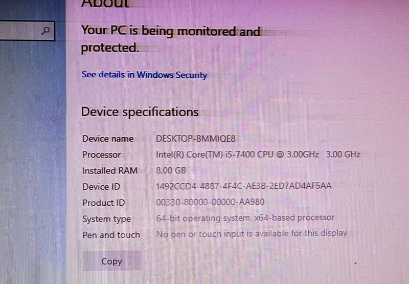 I5 Desktop PC Complete with Monitor, keyboard and mouse