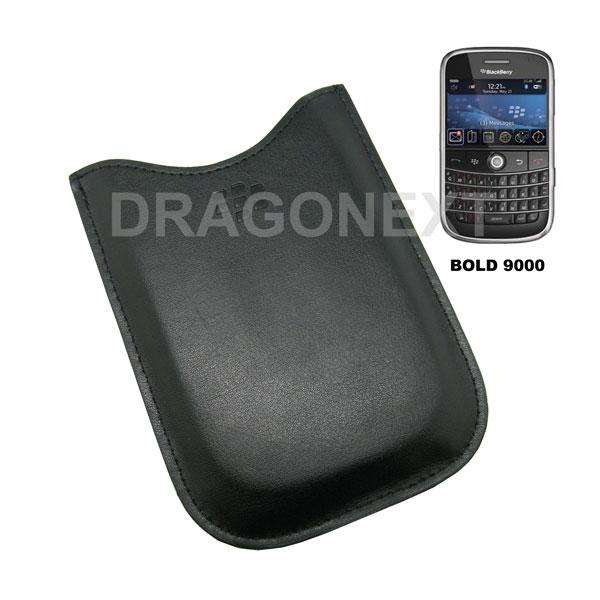 Leather Case Pouch Pocket for Blackberry Bold 9000